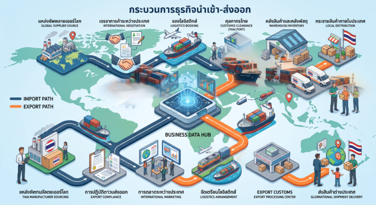 Workflow ธุรกิจนำเข้าส่งออก